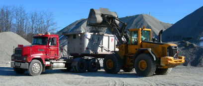crushed stone loader